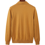 The Fairhaven knitted shirt jacket, back on hanger