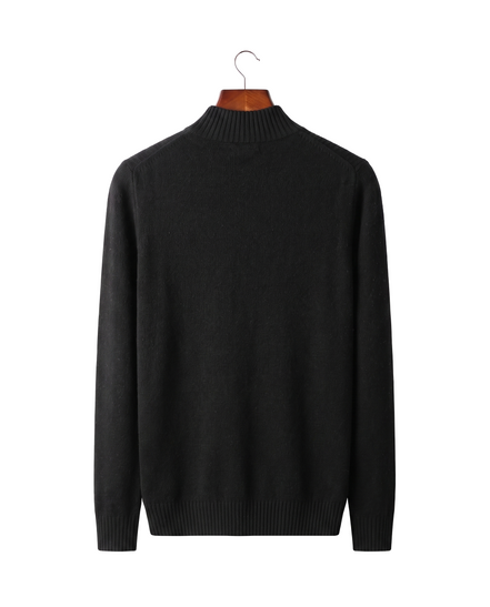 The Grosvenor — Cashmere Mock Neck Jumper — back
