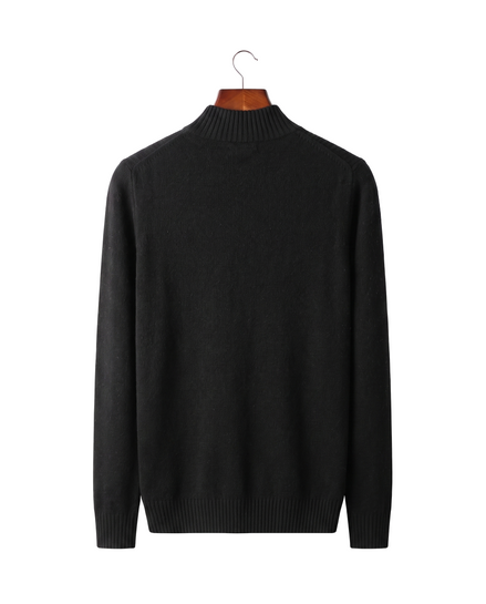 The Grosvenor — Cashmere Mock Neck Jumper — back