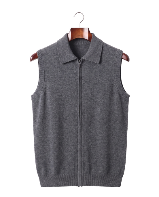 The Windsor — Cashmere Gilet — Charcoal