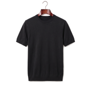 The Hanbury Knitted Crewneck Tee — Black