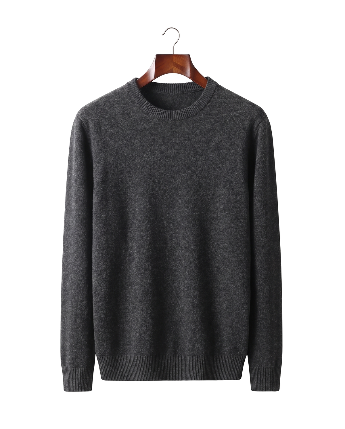 The Berkeley — Merino Crewneck — Dark Gray