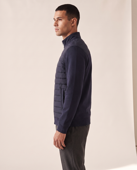 The Kensington hybrid jacket shown in side profile