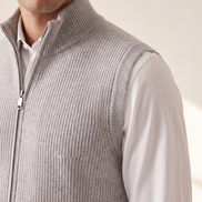 Close-up of the zip and armhole binding on The Hartley