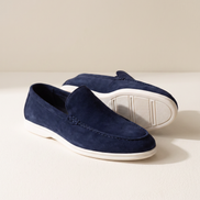 The Bayswater suede driving loafers, three-quarter view