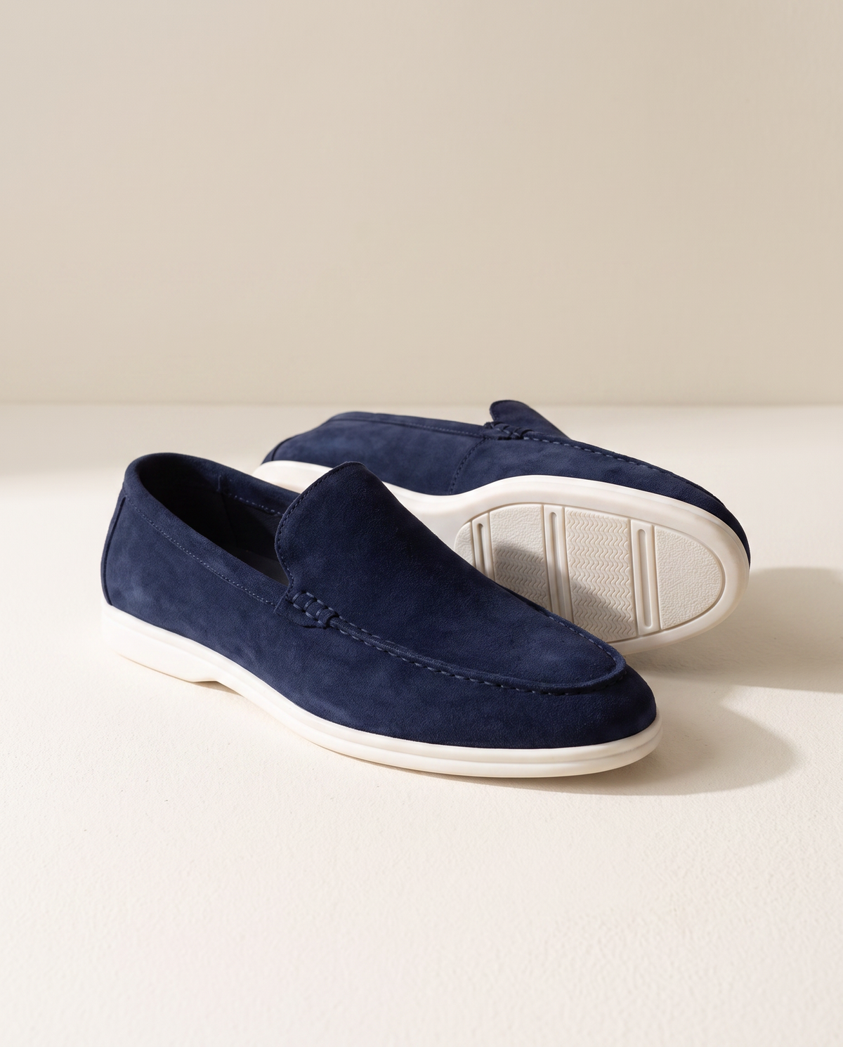 The Bayswater suede driving loafers, three-quarter view