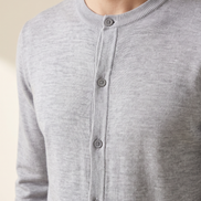 Close-up of the button placket on The Wendover