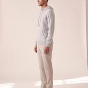 The Ashdown merino hooded jumper shown in side profile