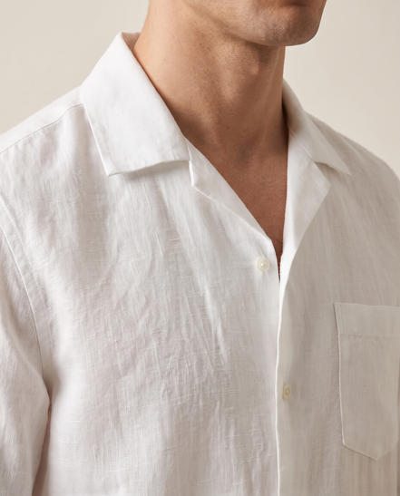 Close-up of the camp collar on The Wilton
