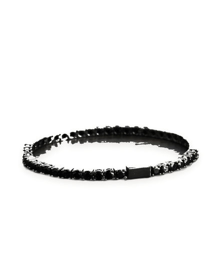 The Onslow Black Stone Tennis Bracelet