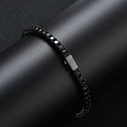 The Onslow Black Stone Tennis Bracelet