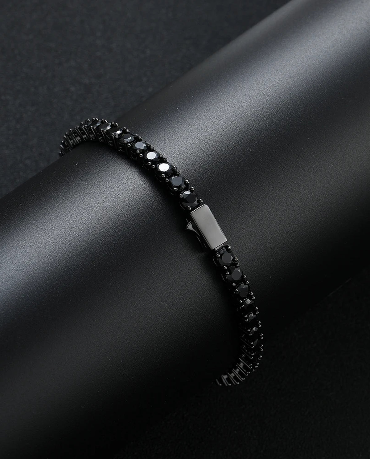 The Onslow Black Stone Tennis Bracelet