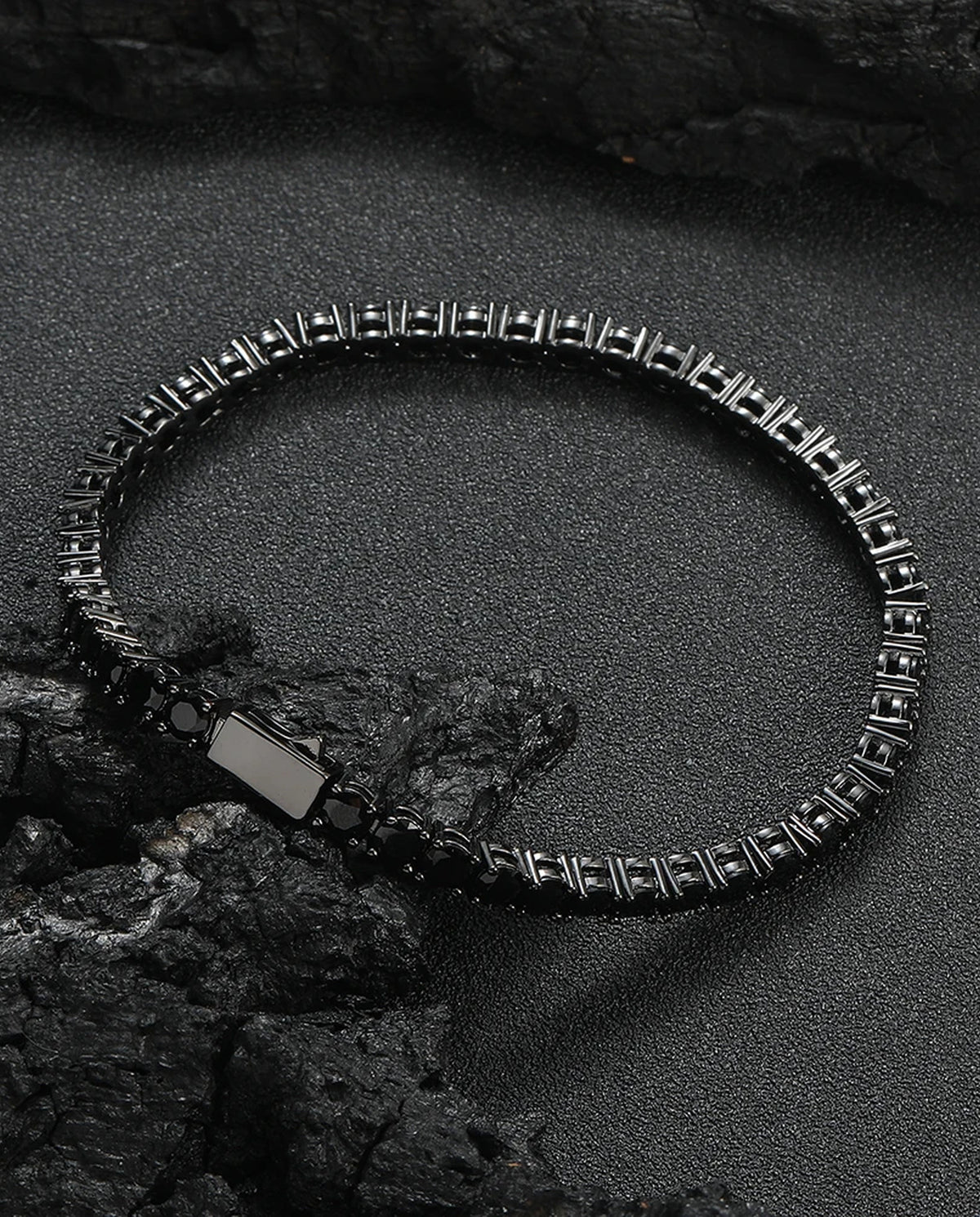 The Onslow Black Stone Tennis Bracelet