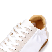 Close-up of the elasticated heel collar on The Petersham