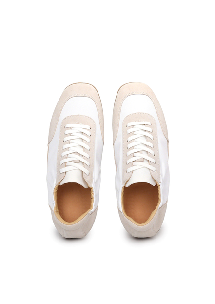 The Petersham trainer in ivory, seen from above