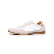 The Petersham trainer in ivory, side profile